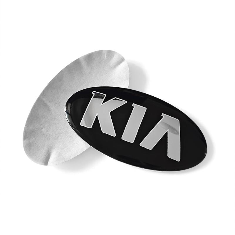 AABIY1 Car Logo Badge Front Hood Emblem Rear Trunk Badge Sticker For KIA sportage ceed sorento cerato optima picanto rio soul k5 stonic
