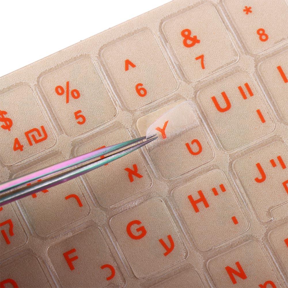 Korean Keyboard Letter Sticker Computer Keyboard Cover Language Alphabet Sticker Keyboard Stickers