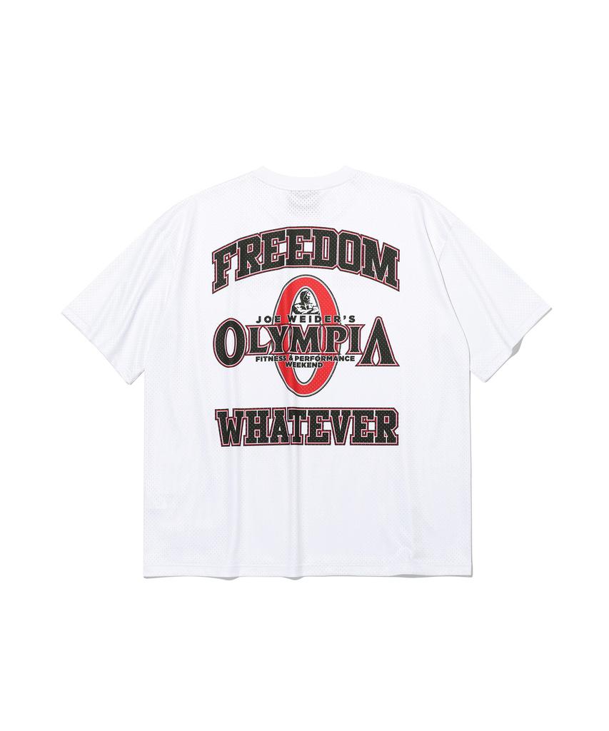FREEDOM Olympia Футболка с коротким рукавом, полностью из сетки, с небольшим логотипом_2 цвета