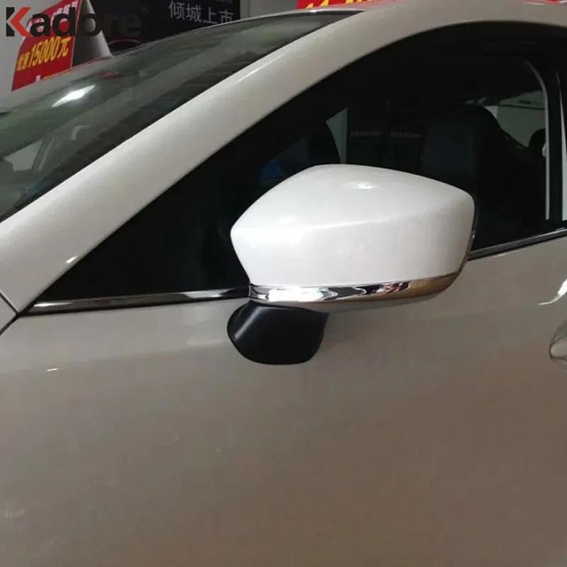 For Mazda 3 Mazda3 Axela 2014 2015 2016 Chrome Side Door Rearview Mirror Cover Trim Molding Garnish Strip Car Accessories
