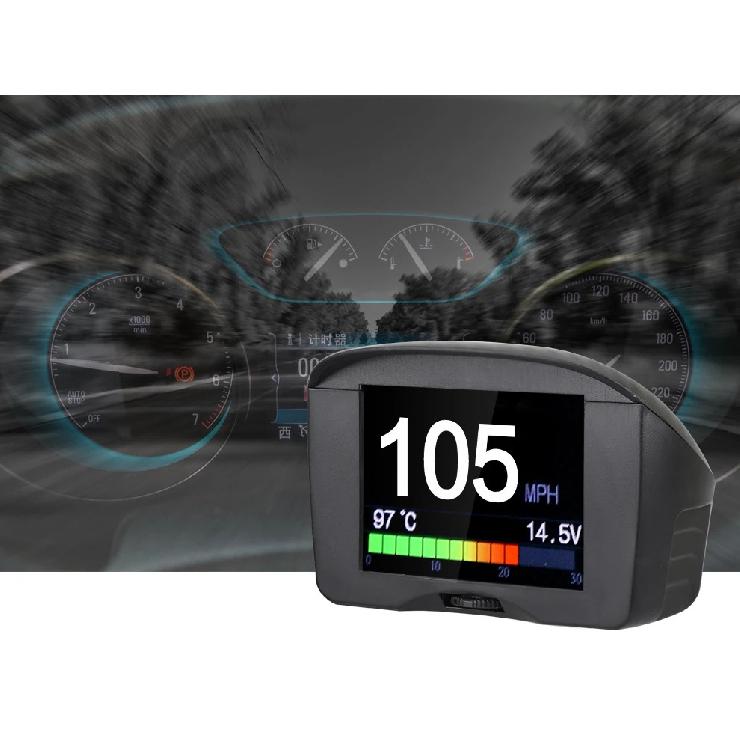 X50 Plus Многофункциональный Автомобильный OBD Умный Цифровой Приборный Панель Сигнализация Датчик Температуры Воды Цифровой Вольтметр Скорости Дисплей