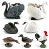 Simulation Poultry Farm Animal Model Mallard Duck Black White Swan Grey Duck Rooster Ornament Toy