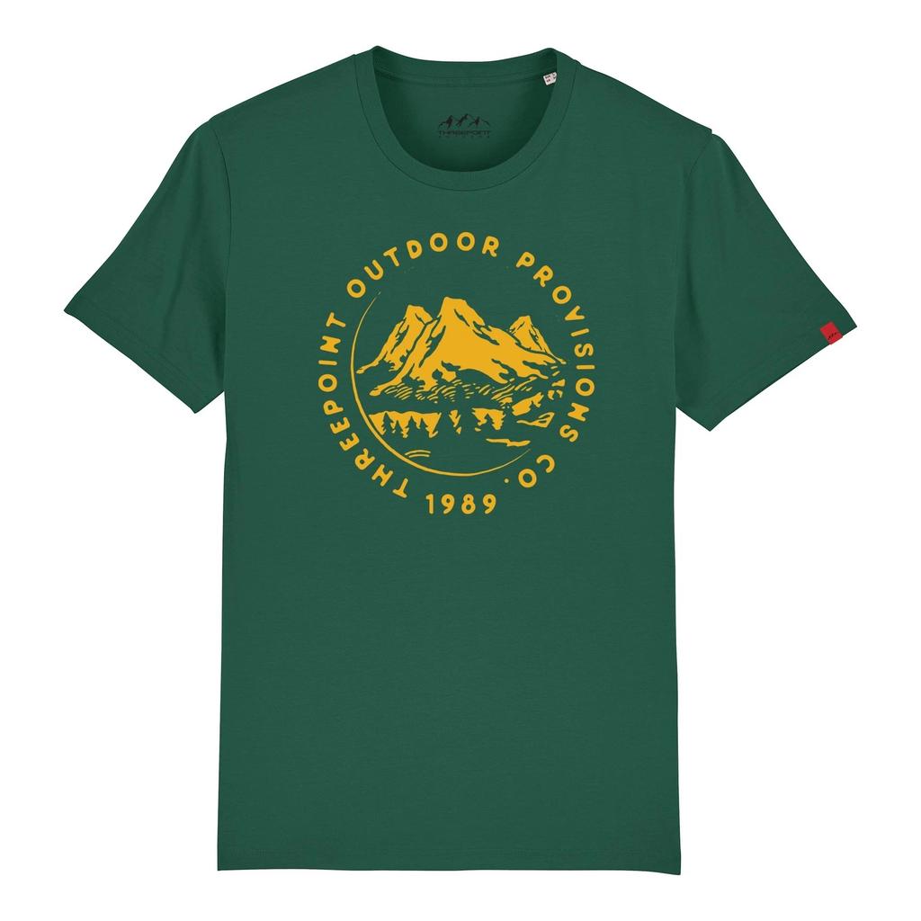 Футболка Threepoint Outdoors Зеленая горная цепь
