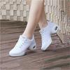 Air Cushion Fitness Shoes Womens White Mesh Dance Sneakers Low Heel Jazz Modern Dance Shoes Breathable Black Sports Shoes