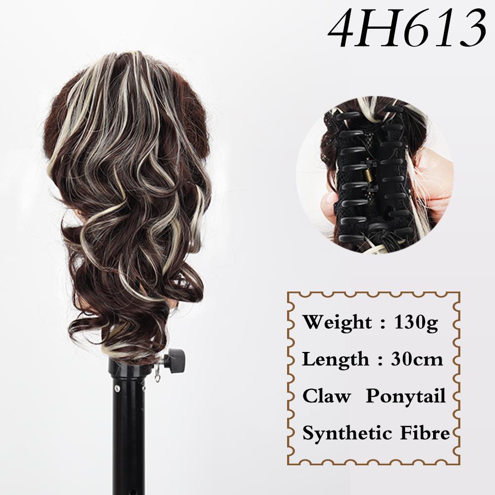 MISS WIG Синтетический хвост с короткими волнами, наращивание волос, светлый хвост для женщин, повседневная вечеринка