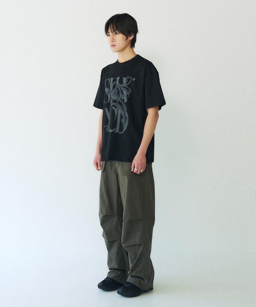 SLOWACID Rusty Logo Short Sleeve T-Shirt [Black]