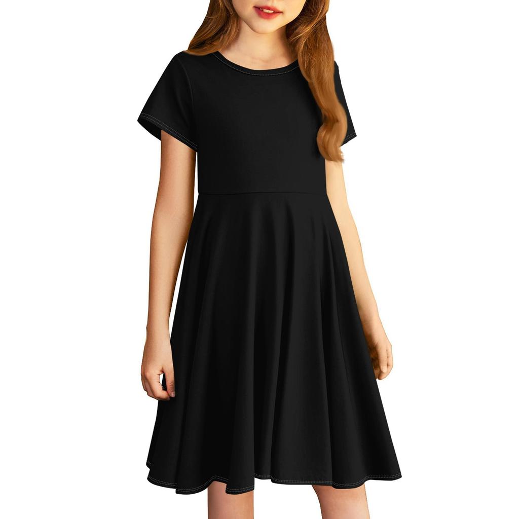 Girl Skirt Cute Solid Color Dress For Children Little Skirt