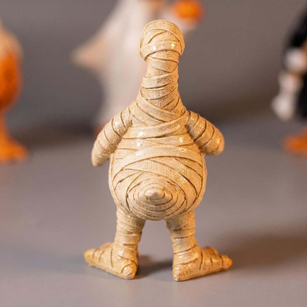 Waterproof Halloween Duck Figurine Creative Ghost Pumpkin Sculpture Kids Bedroom