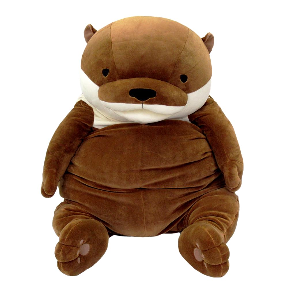 Shinada Global Mochi Series Mochi Otter Plush Toy, Brown (XXL), 50 X 50 X 65cm, MOKW-1800B