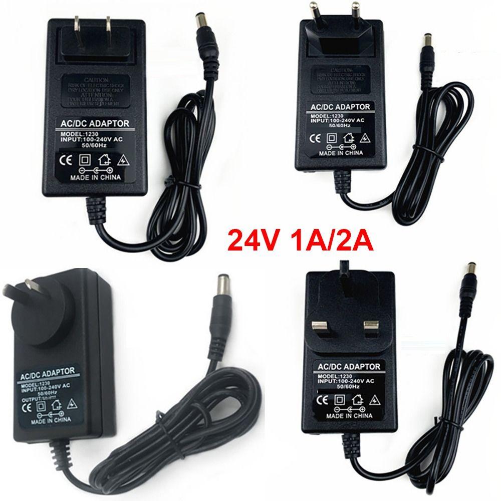 for LED Strip Converter 24Volt 2000MA 100~240V AC to DC 24V 1A Power Supply Adapter