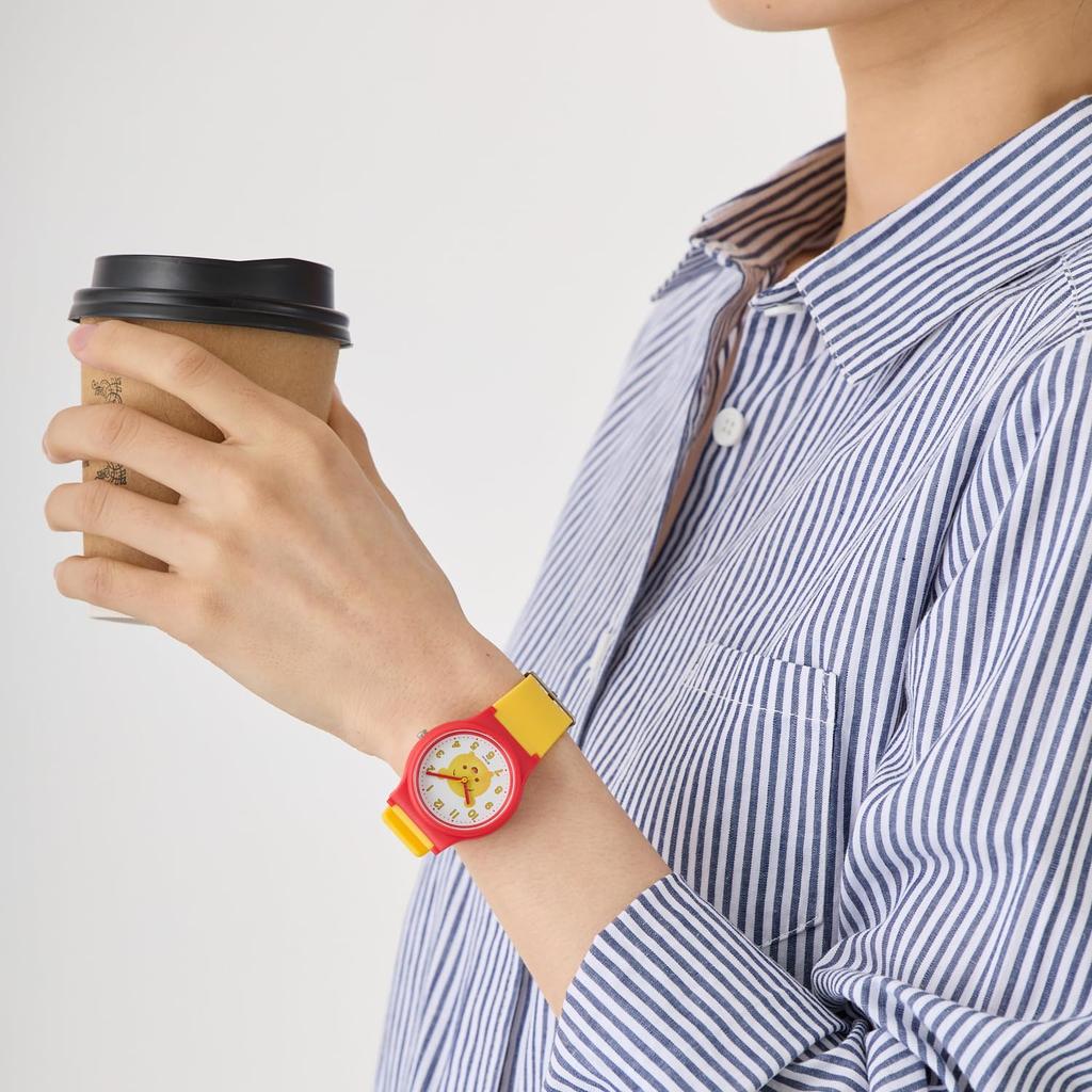 Watch Cue and Cue Analog Disney TSUMTSUM 10 ATM Water Resistant Urethane Belt Girls Yellow [Citizen Q&Q] [Q&Q] V06A-505VK