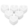 6pcs Electric Candle Lights Love Warm White Light Flameless Candles for Wedding Holiday Family Decoration