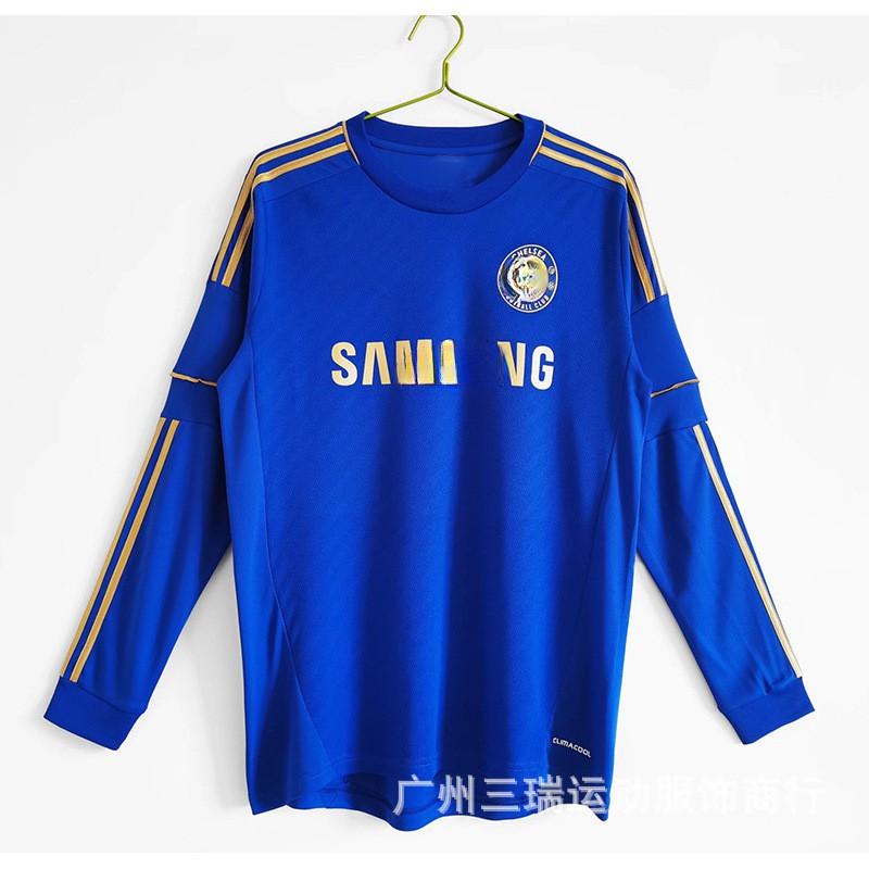 Retro Long Sleeve Football Jersey Men Women Adult Team Sports Training