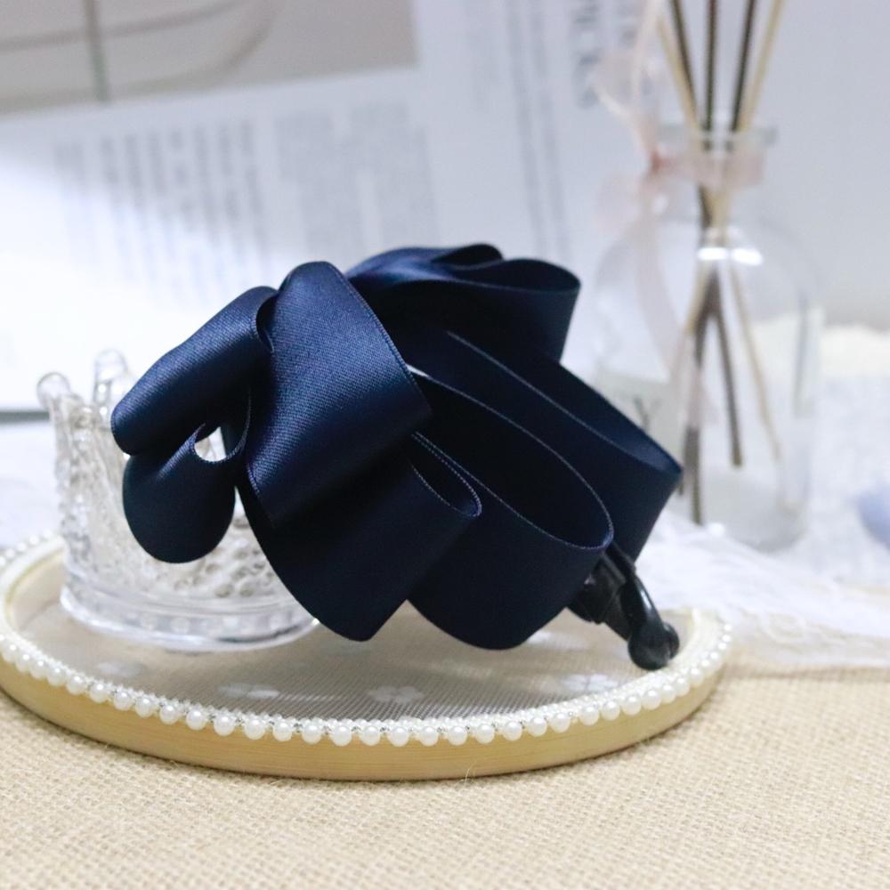 Hair Accessories Sweet Korean Women Girls Ponytail Holder Bow Hairpin Banana Clip Vertical Clip