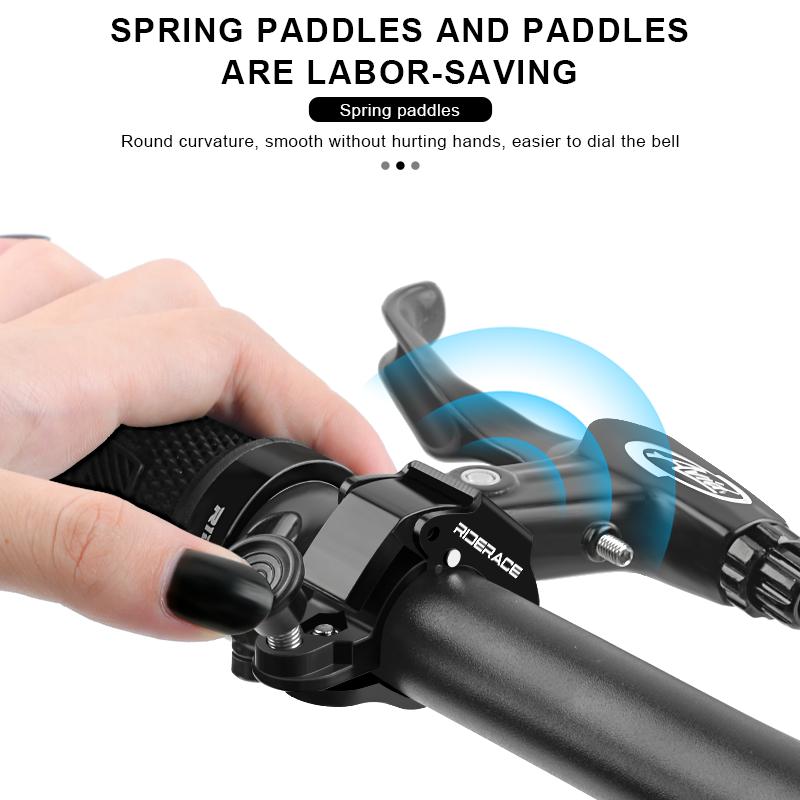 Велосипедный звонок RIDERACE, громкий чистый звук для горного велосипеда, кольцо на руль, гудок, безопасность, нержавеющая сталь, велосипедный предупреждающий сигнал