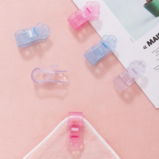 4Pcs Cute Cat Paw Quilt Holder Clip Needleless Seamless Fastener for Duvet Firmly Prevent Slip Universal Bed Sheet Clips Non-slip Blanket Corner