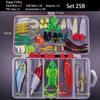 Big Mixed Fishing Lure Set Soft Hard Bait Kit Artificial Bionic Minnow Swing Metal Jig Spoon Fishing Tackle Pesca,12 Sets Option