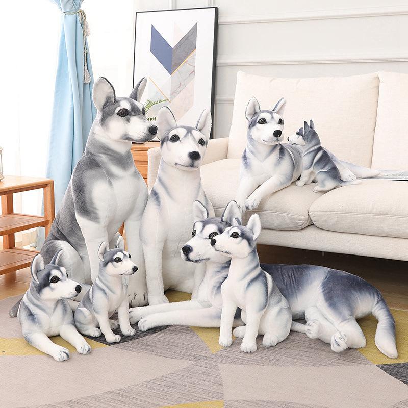 Husky Plush Toy Dog Doll Simulation Puppy Erha Little Doll Doll Girl Birthday Gift Female