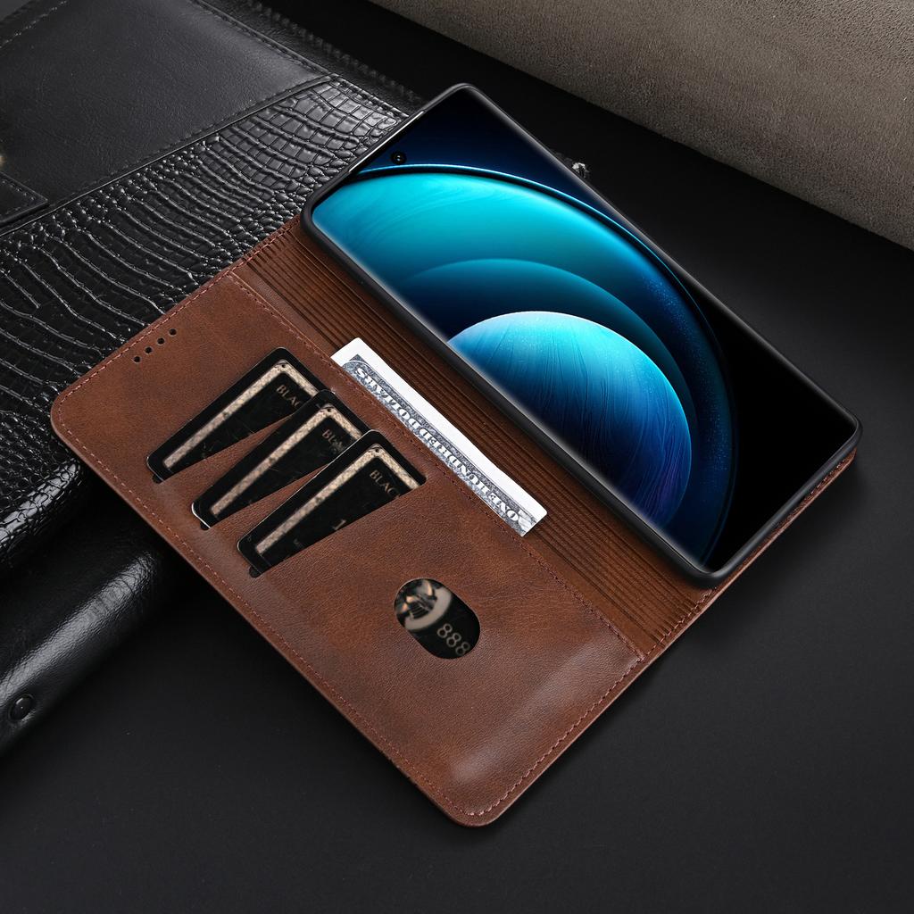 Кожаный чехол-книжка для Xiaomi Redmi Note 15 14 13 12 Pro Plus 5G + 13C 14C 15C с магнитной застежкой, кошелек, держатель для карт
