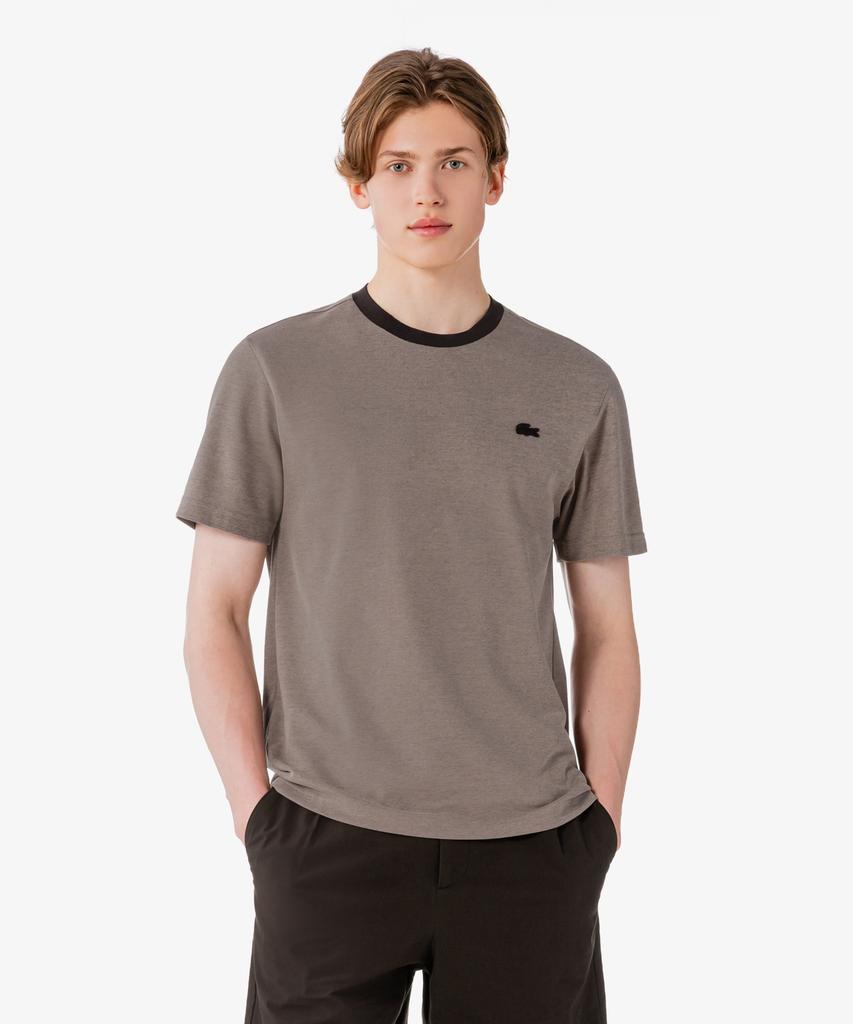 LACOSTE Мужская тонкая футболка с коротким рукавом из пике с текстурой икры Th742E-56G Lfa