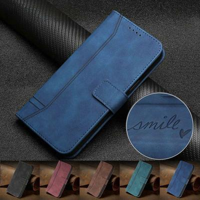 Матовый чехол-кошелек из искусственной кожи для OPPO Realme VIVO LG Moto, откидные чехлы с тиснением цитат для Google OnePlus Nokia Sony TCL Oukitel Sharp