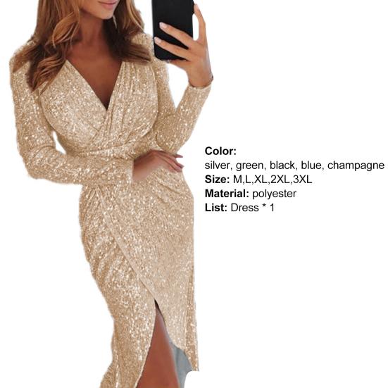 Женское платье с длинным рукавом, облегающее, полиэстер, элегантное, сексуальное платье-футляр