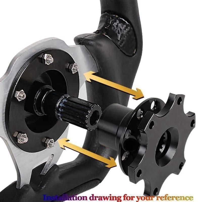 Auto Car Universal Racing Steering Wheel Quick Release Hub Adapter Snap Off Boss Kit