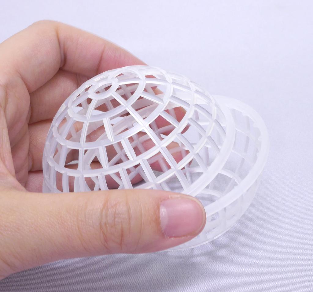 Hamanaka Сетки для моссболов, Диаметр примерно 6,5 см, Полусферы, Упаковка 6 штук, Белый, H202-244-6