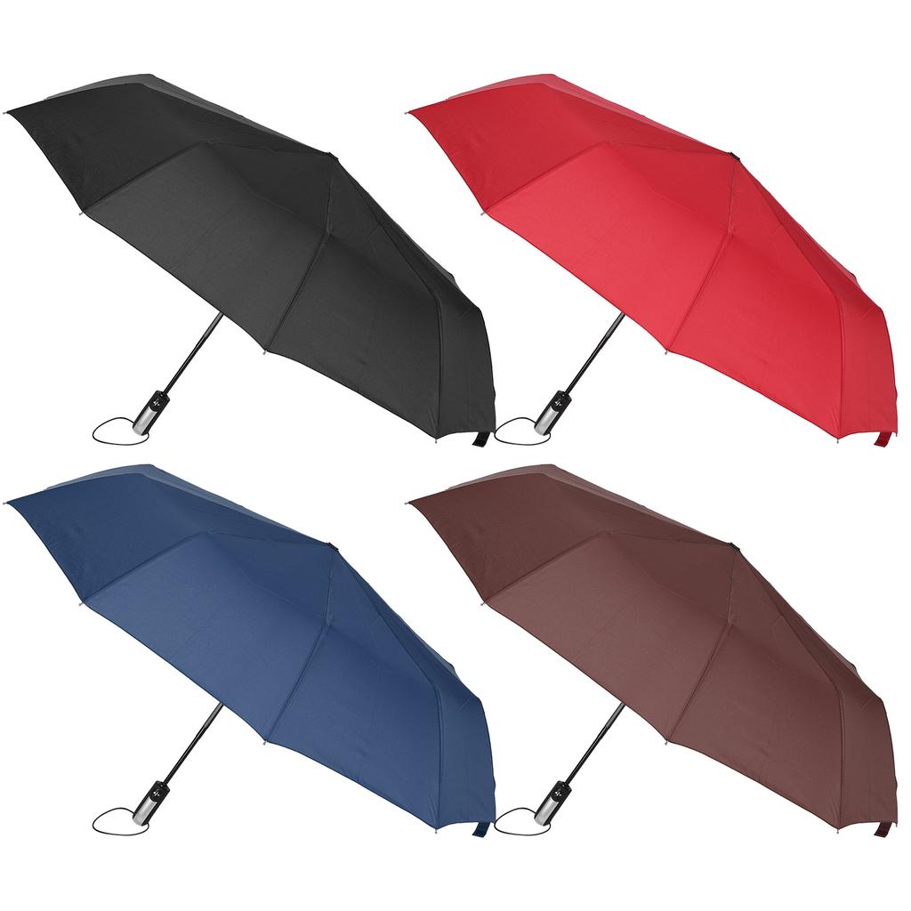 Автоматический зонт из черной стали TenBones складной компактный зонт высокой плотности с защитой от столкновений для Sunsh