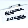 3D Flat Fo Turbo BITURBO V8 BITURBO 4MATIC 4MATIC+ V8 V12 BITURBO Plus Emblem for Benz GT Car Fender Side Sticker BB1