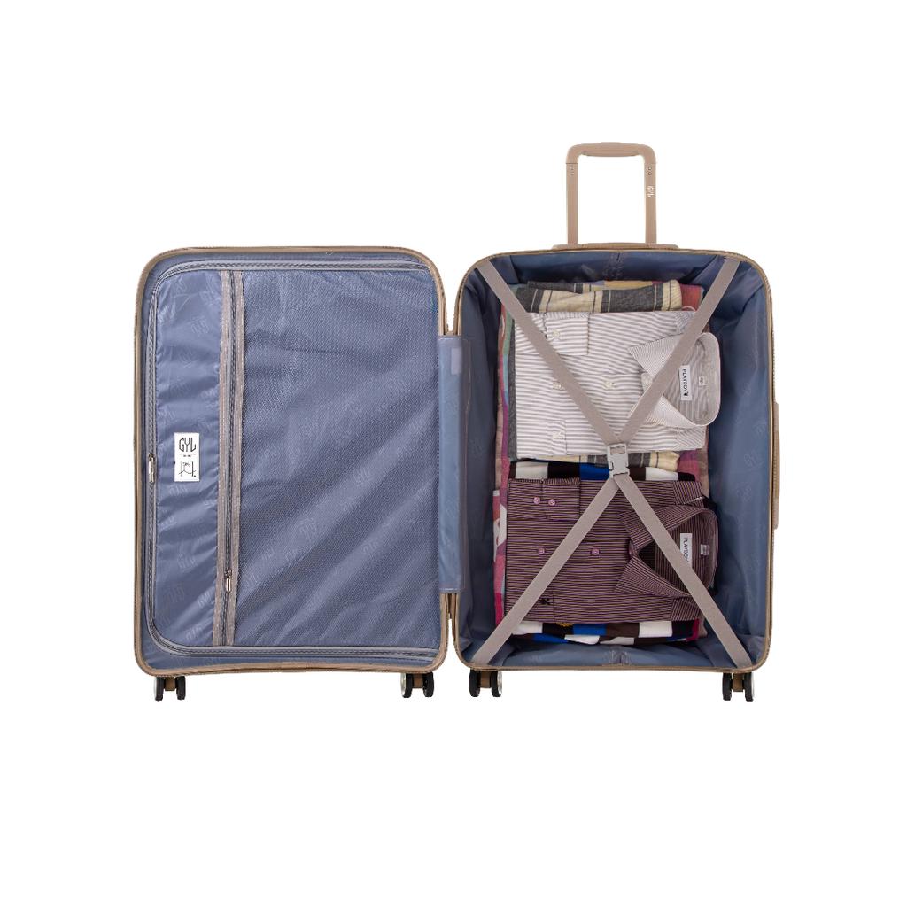 VALISE RIGIDE CHAMPAGNE CH3 GRANDE (TAILLE L)