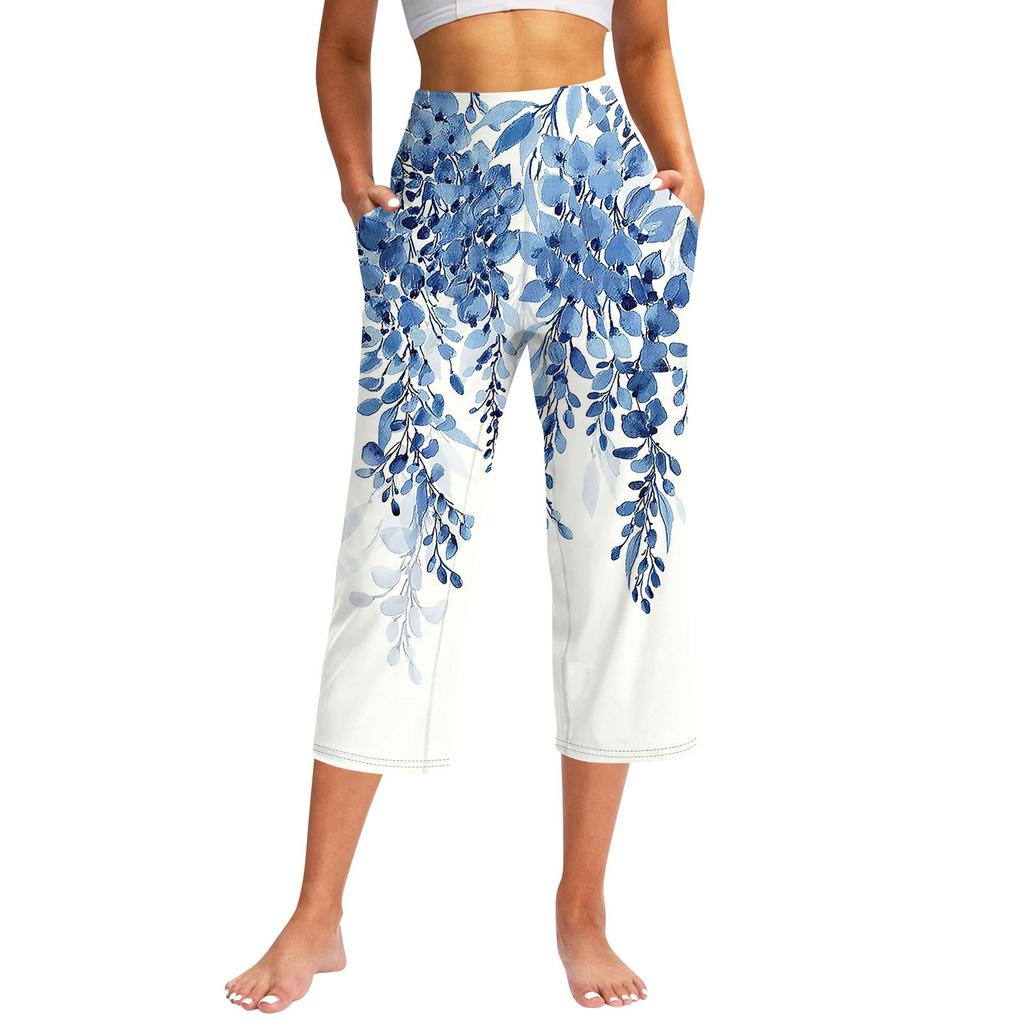 Женские повседневные брюки с карманами и высокой талией, спортивные штаны Seven Pants