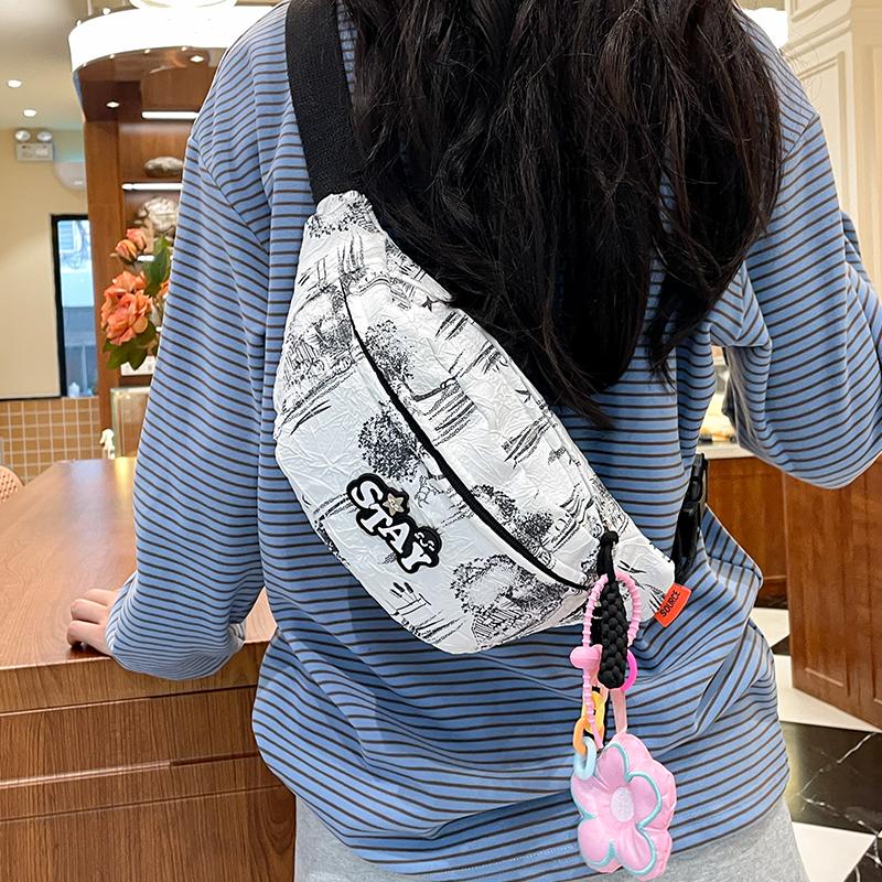 Сумка на грудь, сумка-банан для женщин, сумка через плечо, нейлоновая сумка на пояс для бега, повседневная поясная сумка, спортивная сумка на пояс в виде полумесяца