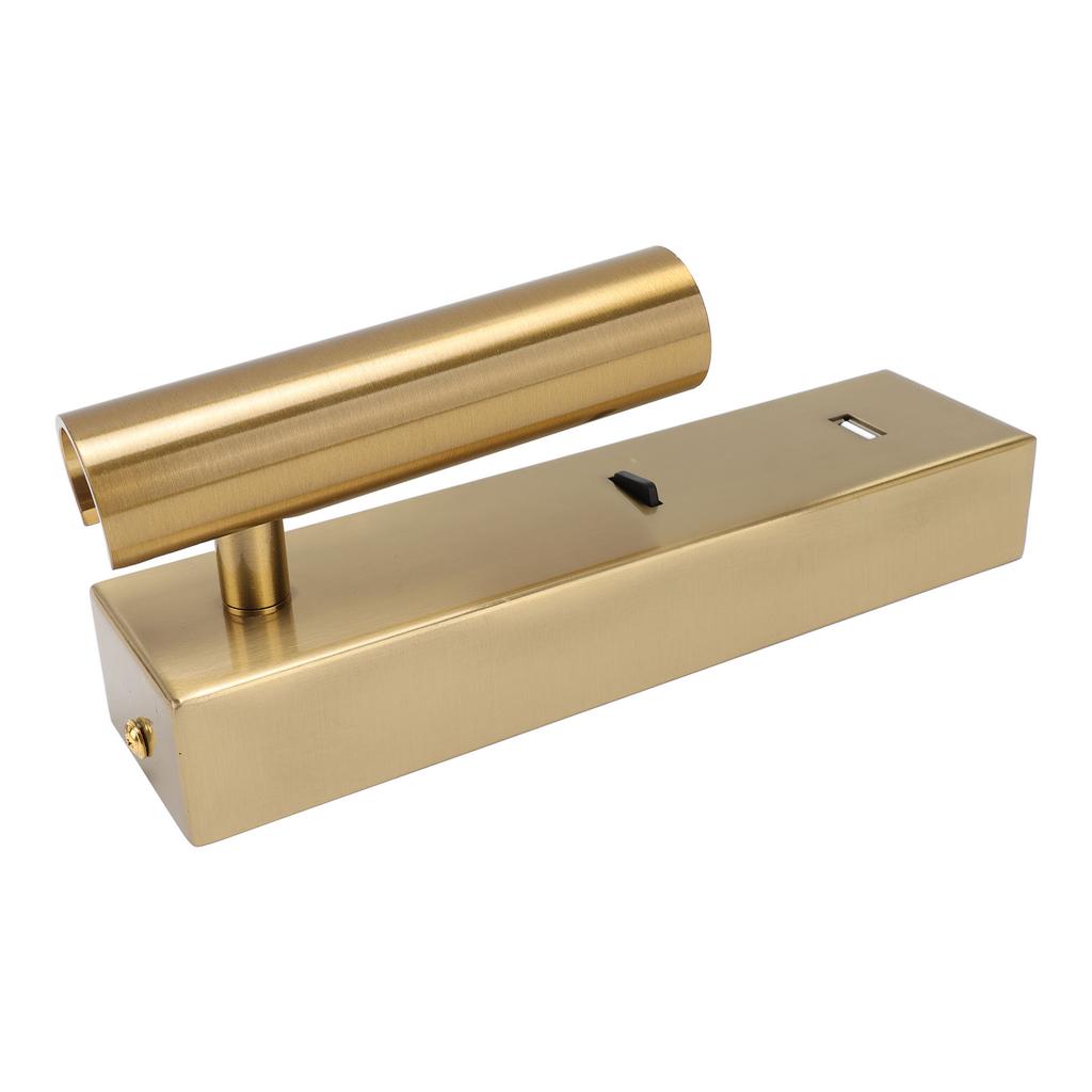 LED Wall Mounted Reading Light Simple Rechargeable Adjustable Angle Bedroom Wall Lamp for Hotel