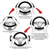 1PC Car Steering Wheel Cover No Inner Circle Skull Design Universal Steering Wheel Protector Anti-Slip Automotive Universal
