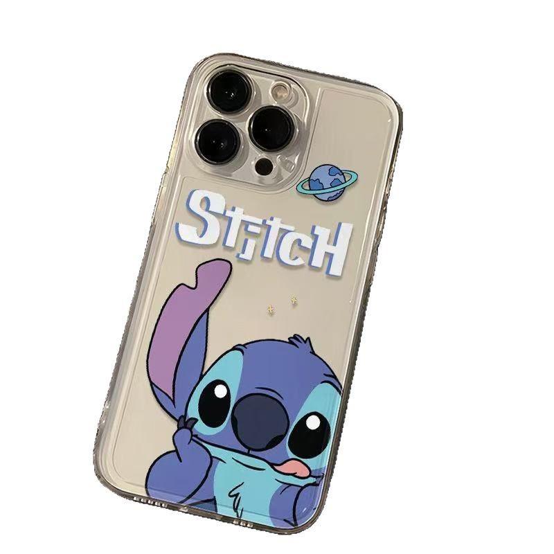 Stitch Cartoon Phone Case for Apple iPhone 15 Pro, 16 Pro Max, 14, 13 Pro, and 17.