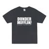 Футболка с логотипом The Office Dunder Mifflin, унисекс, оверсайз, с коротким рукавом, футболка с принтом сериала NBC для мужчин и женщин