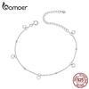 BAMOER Genuine 925 Sterling Silver Classic Heart-shaped Loving Heart Bracelet For Women Simple Design Jewelry