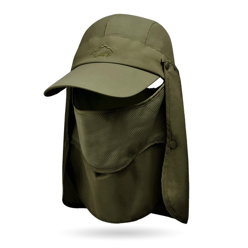 9071 Summer Quick-drying Baseball Cap Men's Sunscreen Hat Multifunctional Sun Hat Outdoor Fishing Mountaineering Hat