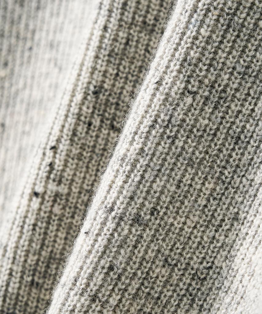 TRIP LE SENS Nef Yarn Wool Collar Knit_Gray