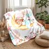 Teddy in Starry Tree Theme blanket Lightweight Warm Flannel Blanket Decorative Throw Blanket for Home Decoration
