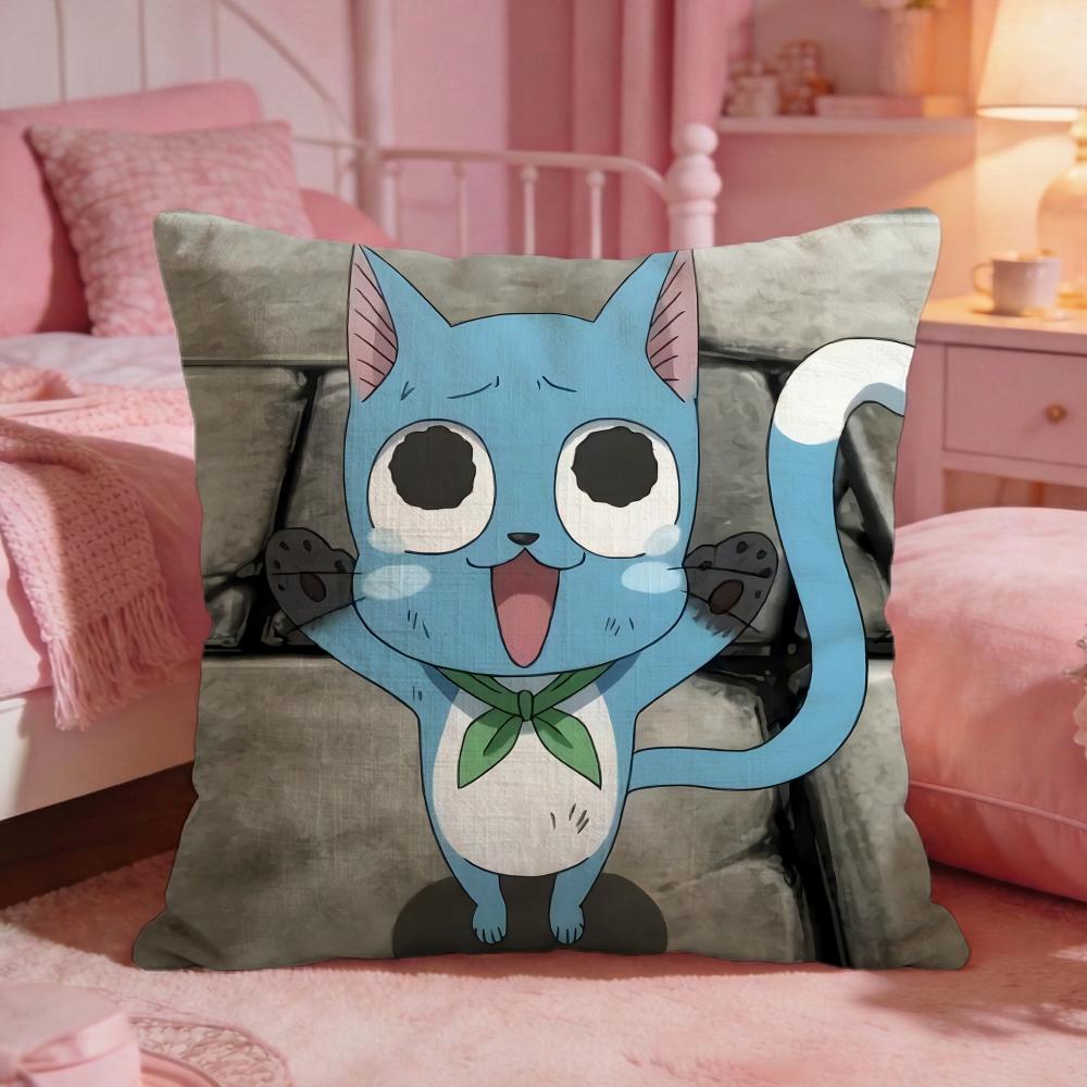 fFAIRY TAIL anime Cushion Cover Premium Comfort Reversible Pillow Cove Two in One Design for Any Room  Car Interior
