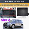 Custom Car Trunk Mat For BMW X3 2011 2012 2013 2014 2015 2016 2017 Anti Dirty Durable Leather Carpet Protective Pad