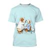 Summer Fashion Men Cute T-shirt Comfortable Couple 3d Printing Animal Guinea Pig Funny Picture Casual Street Tops