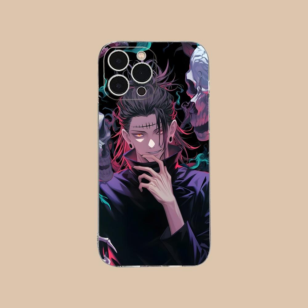Чехол для телефона Jujutsu Kaisen Geto Suguru для iPhone 17 16 15 14 13 12 11 X XR XS Air Pro Max Plus Mini Прозрачный Цветной Чехол Cover