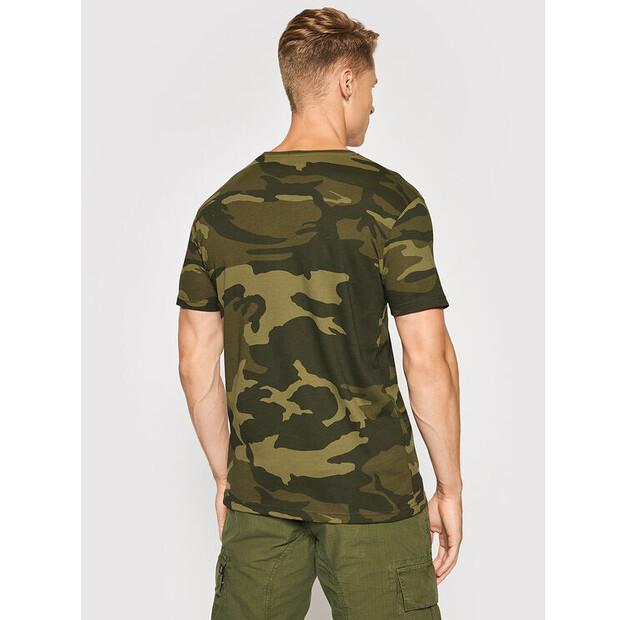 Футболка Alpha Industries Basic T Small Logo Camo