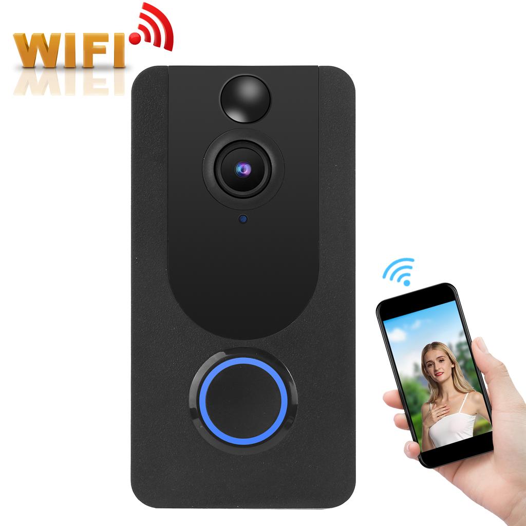 Умный беспроводной видеодомофон с дистанционным управлением, домофон с объективом 140 градусов, ночное видение, безопасность дома