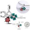 Fashion Trend 925 Silver Travel Airplane Dangle Charms Fit Original  Charm Bracelet DIY Sunflower Butterfly Bead