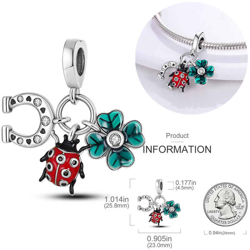 Fashion Trend 925 Silver Travel Airplane Dangle Charms Fit Original  Charm Bracelet DIY Sunflower Butterfly Bead