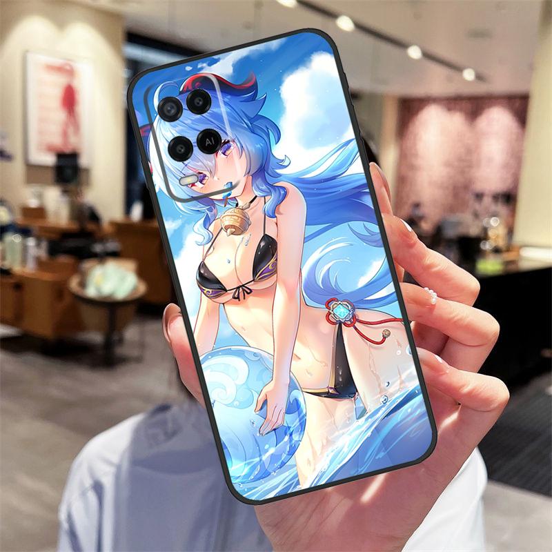 Чехол Genshin Impact Хентай Сексуальный для Oppo A17 A77 A80 A40 A60 A98 A78 A18 A38 A58 A16 A76 A96 A74 A94 A54 A57S A15